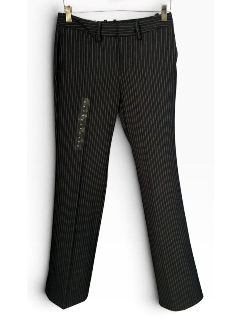 GAP Gray + White Stripped Straight Fit Vintage Women's "Favorite" Trousers NWT 0